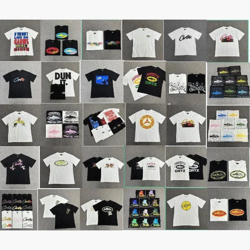 Corteiz Graphic Print Multicolor T-Shirt Collection Review: Loose Polyester Crew Necks in S–3XL