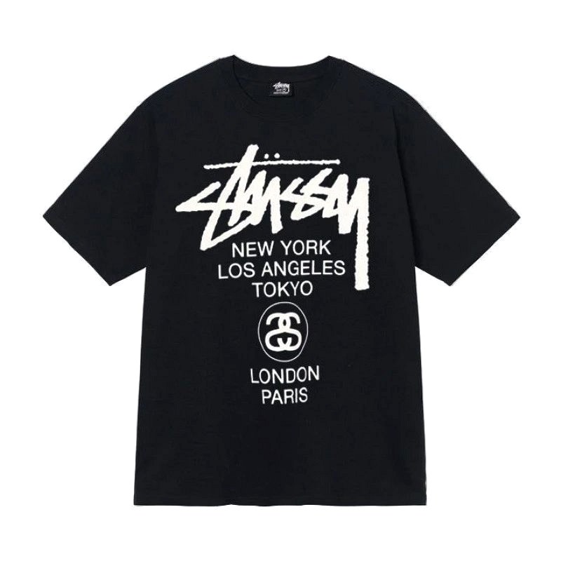Stussy Letter-Print Black T-Shirt Review: Our Hands-On Test of the $8.06 Cotton Tee